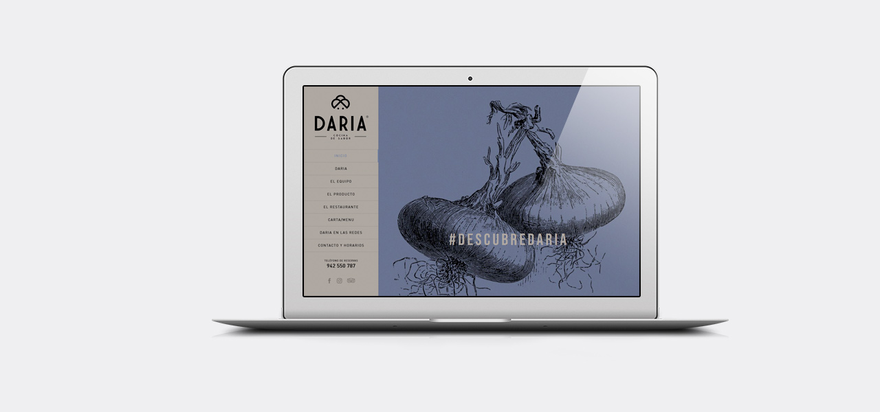 Restaurante DARIA diseño web